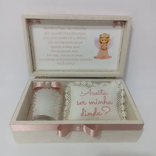 Caixa Batizado (convite Madrinha)