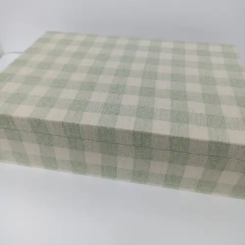 Caixa Maternidade Xadrez Verde
