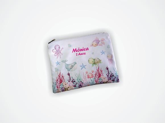 Necessaire 19x13cm Fundo do Mar