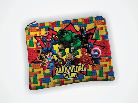 Lembrancinha Lego Super Heróis Necessaire