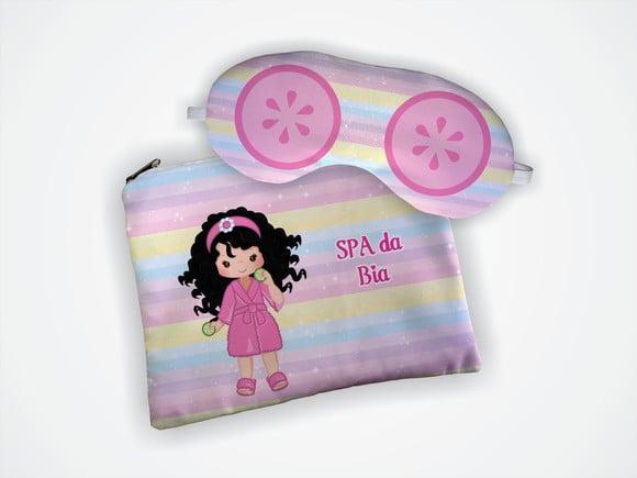 Lembrancinha Kit Necessaire + Mascara Spa Menina