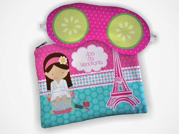Lembrancinha Kit Necessaire + Mascara Spa Paris