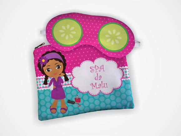 Kit Personalizado Necessaire + Mascara de Dormir Spa