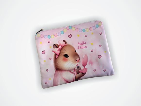 Lembrancinha Necessaire 19x13cm Capivara Spa Maquiagem