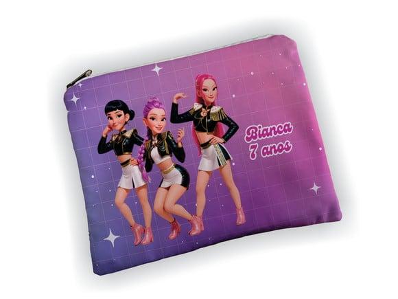 Lembrancinha Necessaire 19x13cm Festa Guerreiras K-pop
