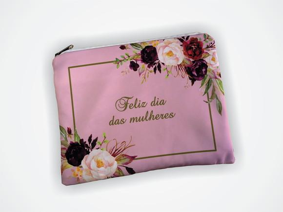 Necessaire Personalizada 19x13cm Dia das Mulheres