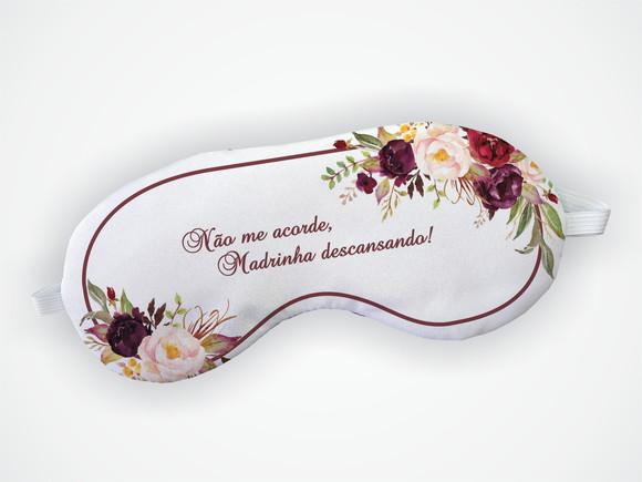 Mascara Dormir Floral Dia das Mulheres