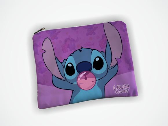 Lembrança Necessaire 19x13cm Personalizada Stitch