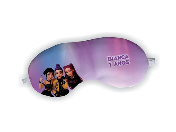 Lembrancinha Mascara Dormir Personalizada Guerreiras K-pop