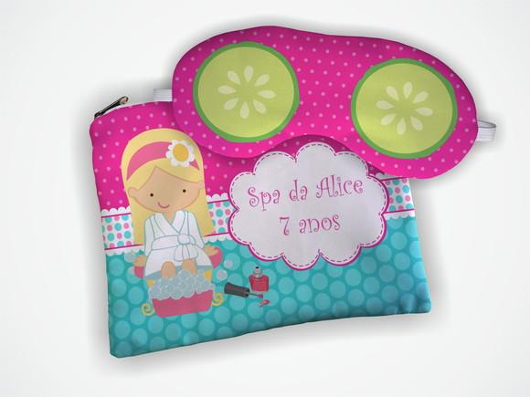Kit Lembrancinha Necessaire + Mascara Spa