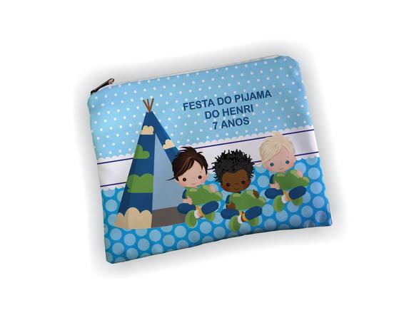 Necessaire 19x13cm Personalizado Festa do Pijama Meninos