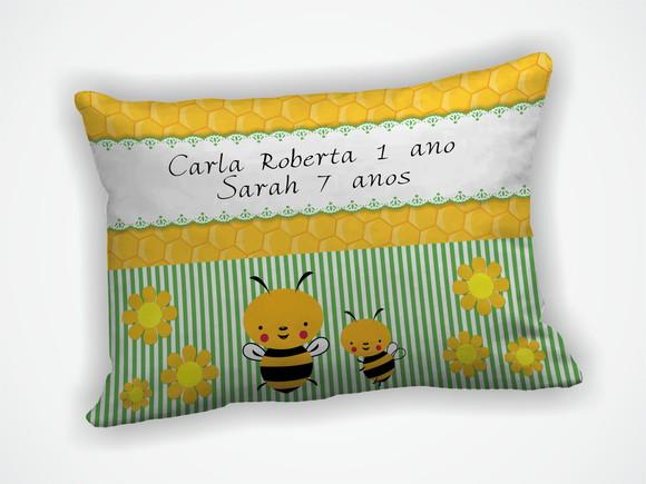 Almofada 18x28cm Personalizada Abelha