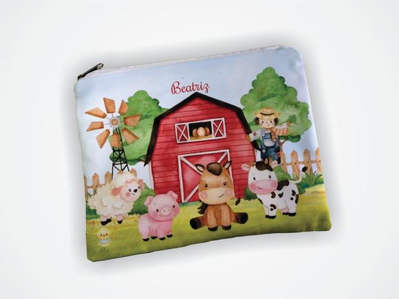 Necessaire Personalizada 19x13cm Fazendinha