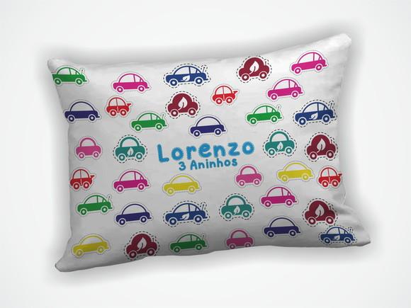 Almofada 18x28cm Personalizada Carrinhos