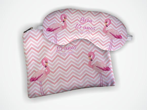 Kit Necessaire + Mascara Flamingo