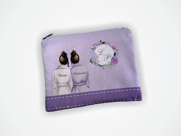 Necessaire 19x13cm Madrinha Lilás