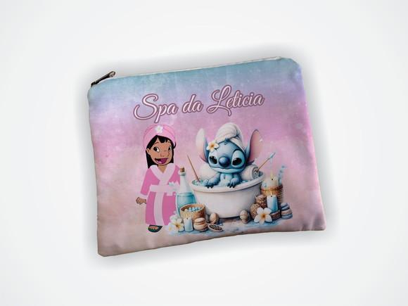 Necessaire 19x13cm Personalizada Spa Lilo e Stitch