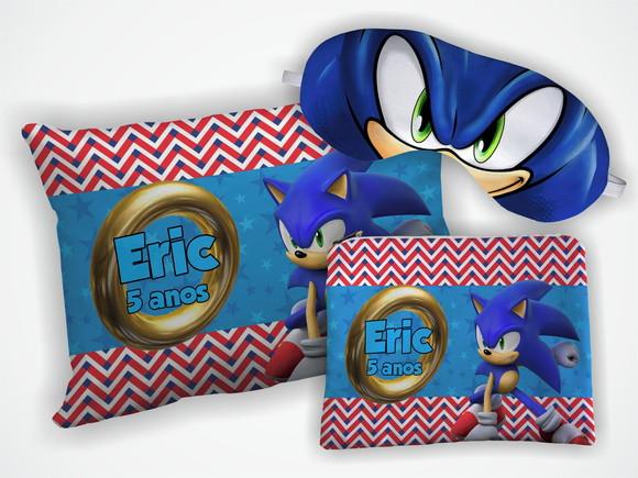 Kit Almofada 18x28cm+ Mascara + Nécessaire Sonic