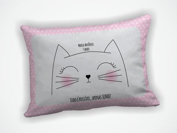 Almofada 18x28cm Personalizada Gatinha