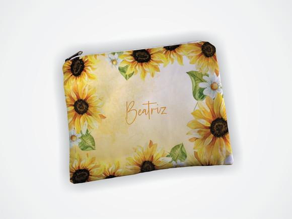 Necessaire Personalizada 15 Anos Girassol