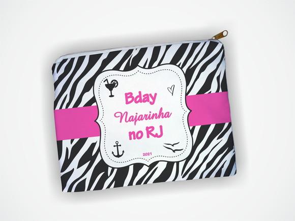 Necessaire 19x13cm Personalizado Aniversario