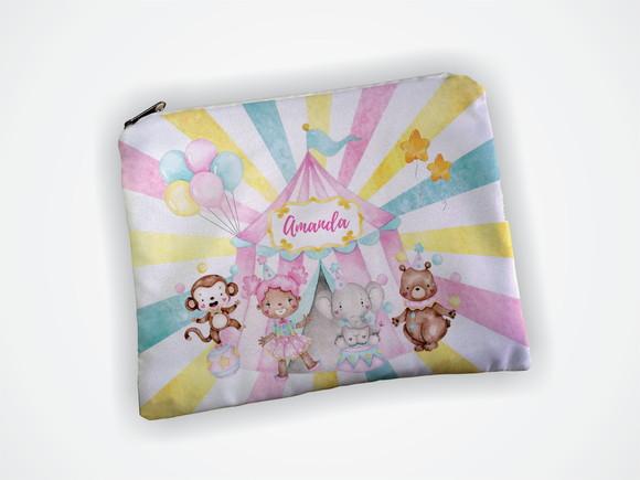 Necessaire 19x13cm Personalizada Circo