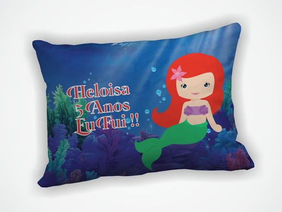 Almofada 18x28cm Personalizada Pequena Sereia