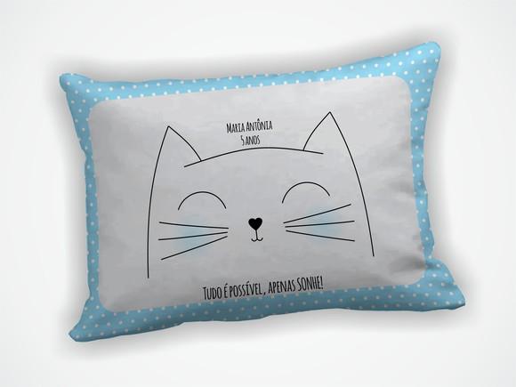 Almofada 18x28cm Personalizada Gatinho