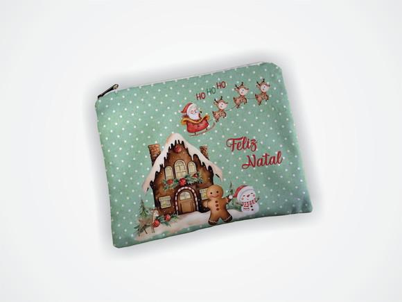 Necessaire 19x13cm Personalizada Natal