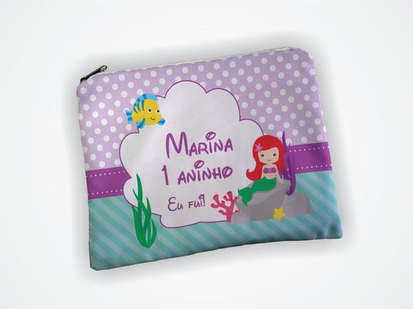 Necessaire Personalizada Sereia Ariel
