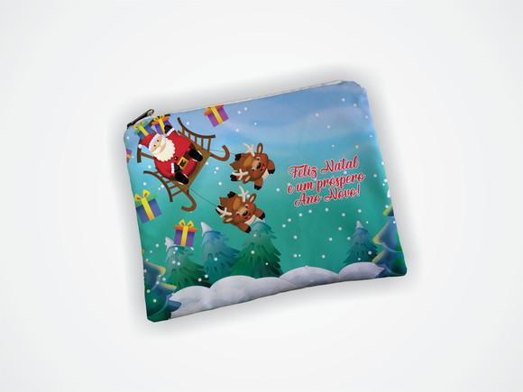 Necessaire 19x13cm Personalizada Natal