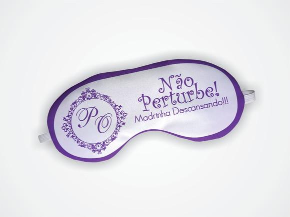 Máscara de Dormir Madrinha Casamento Lilás