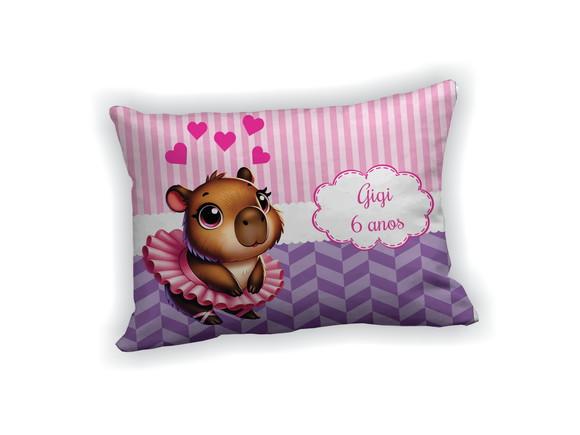Almofada 18x28cm Personalizada Capivara