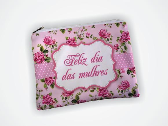 Necessaire Personalizada 19x13cm Dia das Mulheres