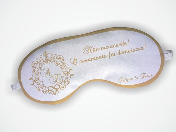 Mascara Dormir Personalizada Casamento
