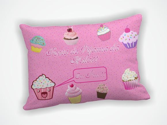 Almofada 18x28cm Personalizada Cupcake