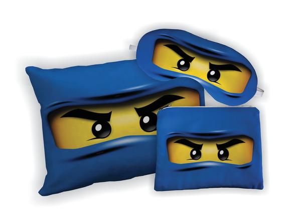 Kit Almofada 18x28 + Mascara + Nécessaire Ninjago