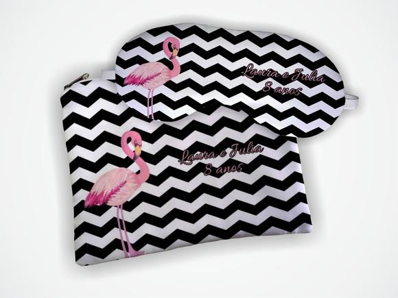 Kit Necessaire + Mascara Flamingo