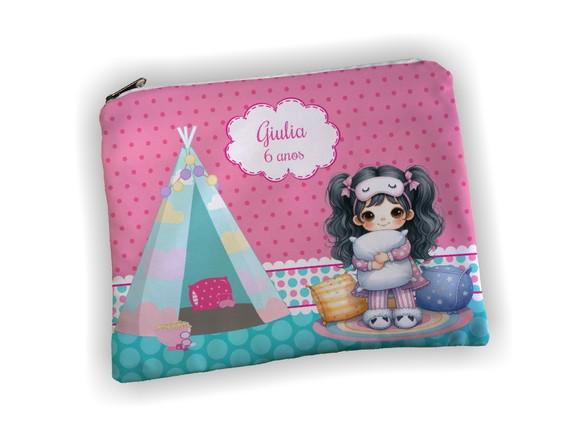 Lembrancinha Necessaire Personalizada 19x13cm Festa Pijama