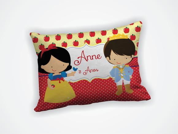 Lembrança Almofada 18x28cm Personalizada Branca de Neve