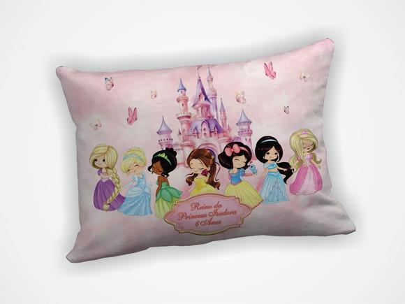 Lembrancinha Mini Almofada 18x28cm Personalizada Princesas