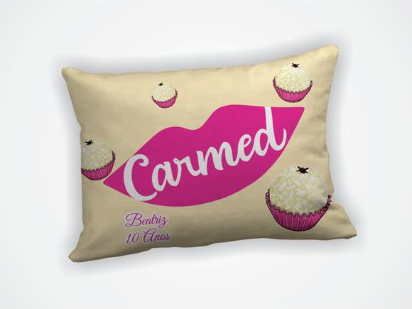 Mini Almofada 18x28cm Personalizada Carmed Fini
