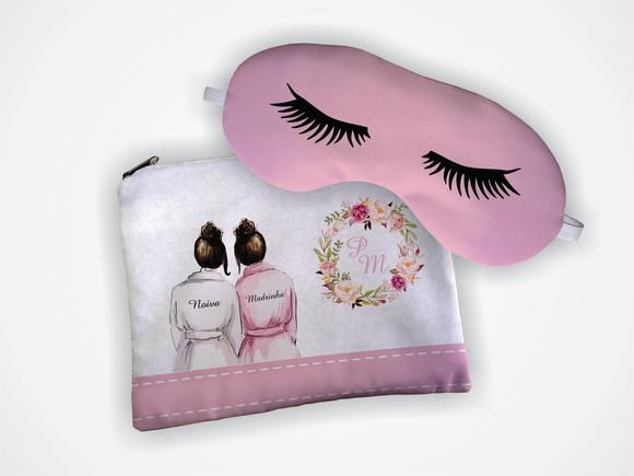 Kit Necessaire + Mascara Madrinha Rosa