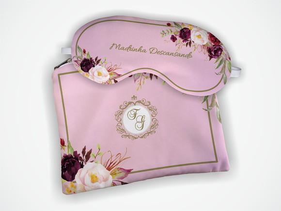 Kit Necessaire + Mascara Madrinha Rosa