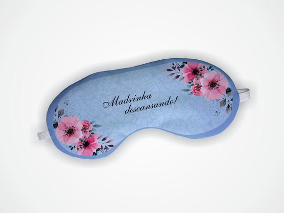 Máscara de Dormir Madrinha Casamento Azul Serenity