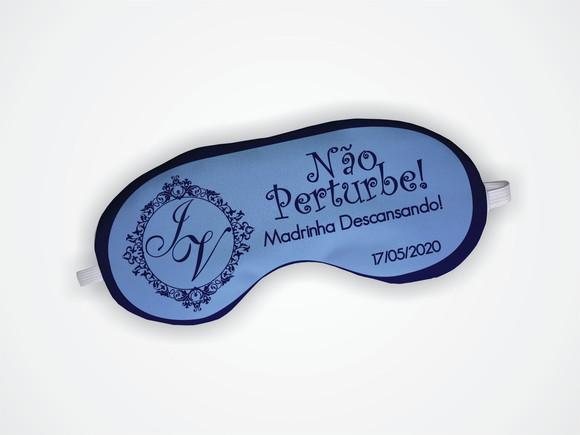Máscara de Dormir Madrinha Casamento Azul