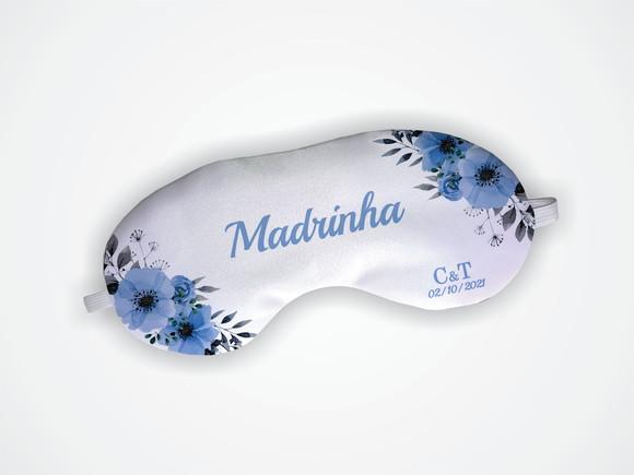Máscara de Dormir Madrinha Casamento Azul Serenity