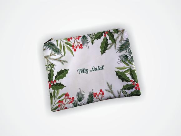 Necessaire 19x13cm Personalizada Natal