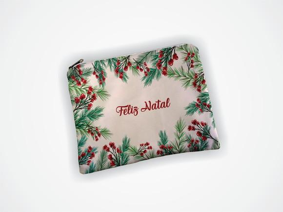 Necessaire 19x13cm Personalizada Natal