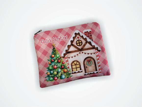 Necessaire 19x13cm Personalizada Natal
